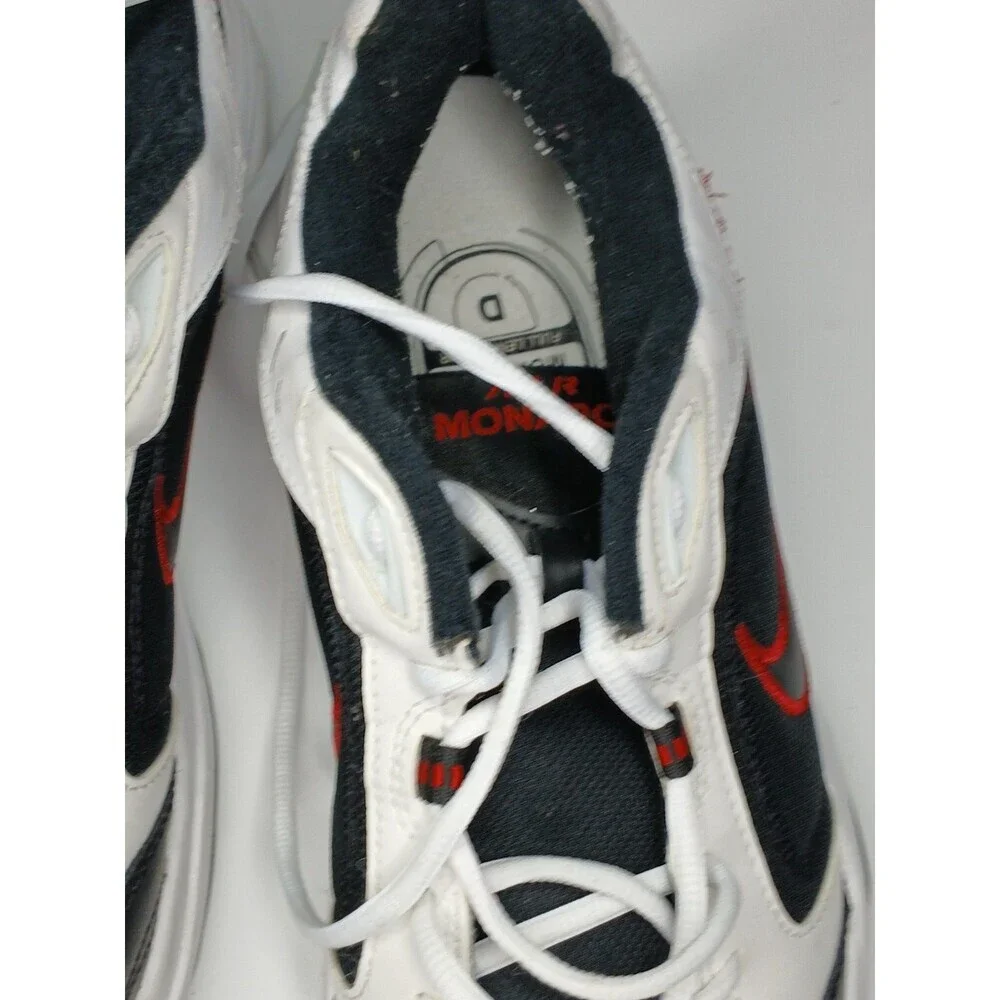 Nike Air Monarch IV Men’s Sneakers White Black Red Athletic Training Shoes